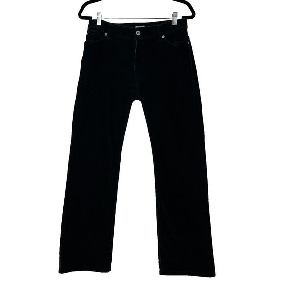 2/$30 J Jill Boot Cut Black Corduroy Casual Pants Size 8P Classic Stretch Preppy - Picture 1 of 13